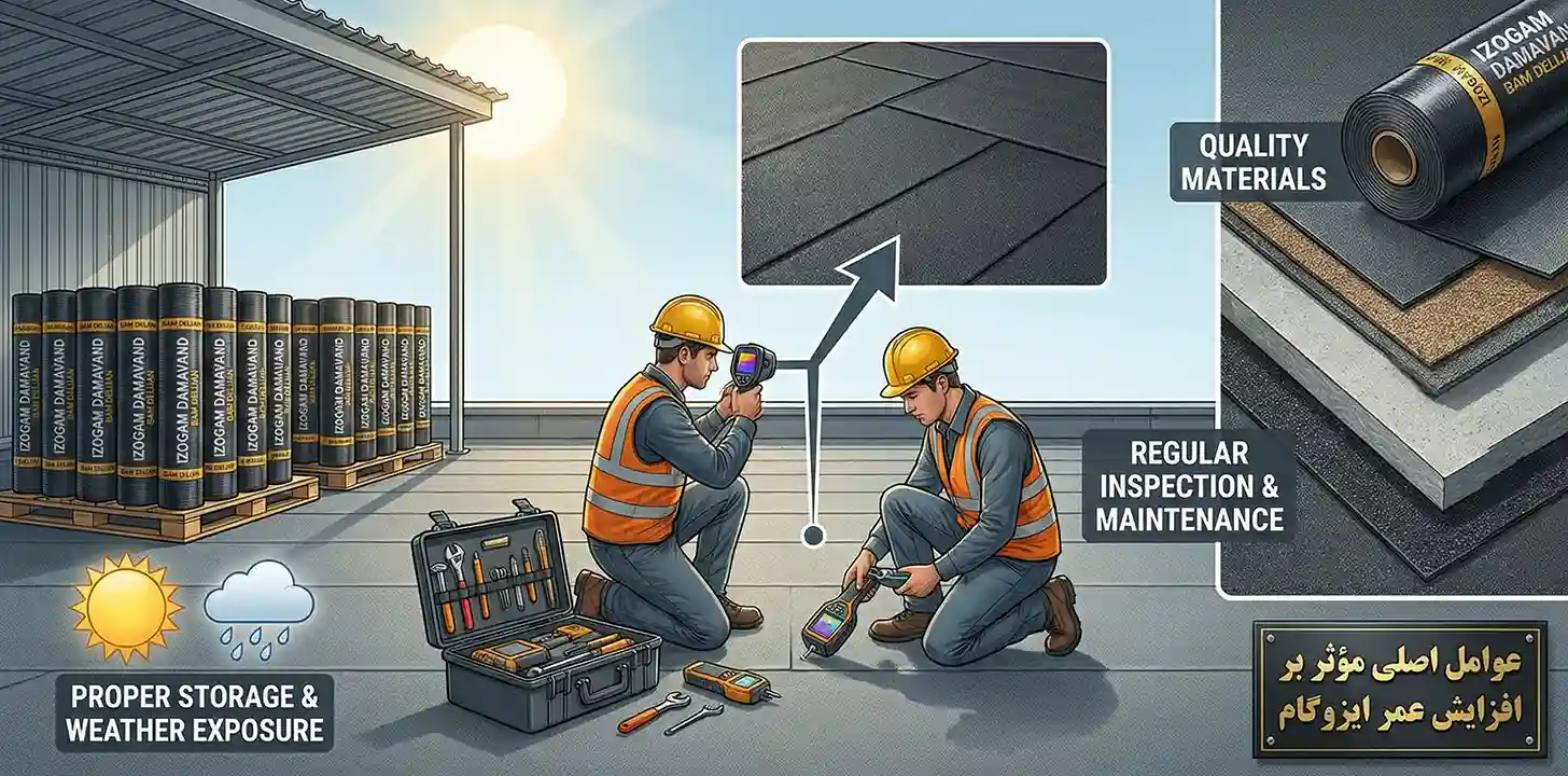 عوامل اصلی افزایش عمر ایزوگام